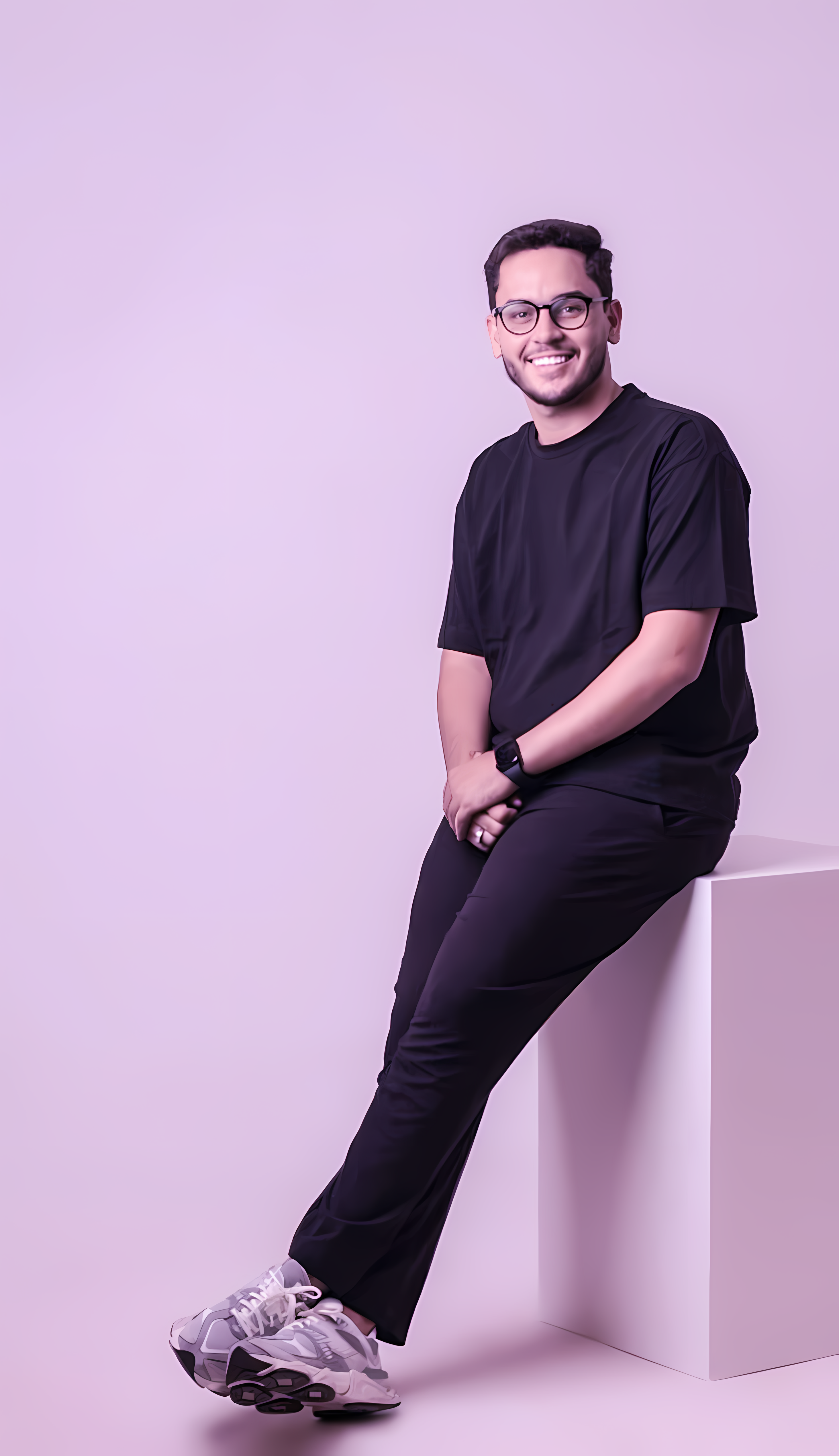 Retrato profesional con iluminación de estudio y composición creativa